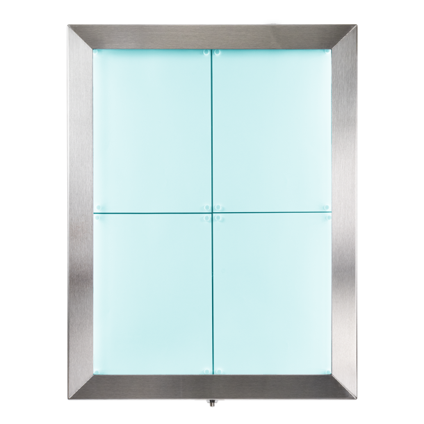 4xA4 STAINLESS STEEL informationsdisplay