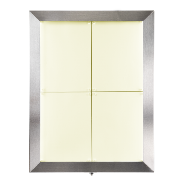 4xA4 STAINLESS STEEL informationsdisplay