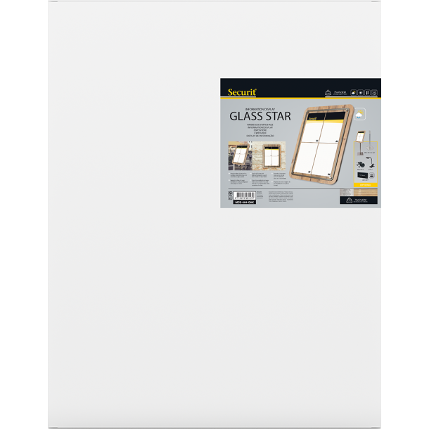 4xA4 GLASS STAR informationsdisplay eg