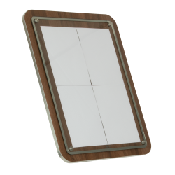 4xA4 GLASS STAR information display walnut