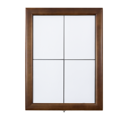 CLASSIC information display in dark brown