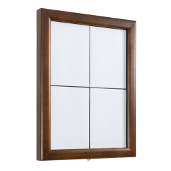 CLASSIC information display in dark brown