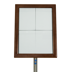 CLASSIC information display in dark brown