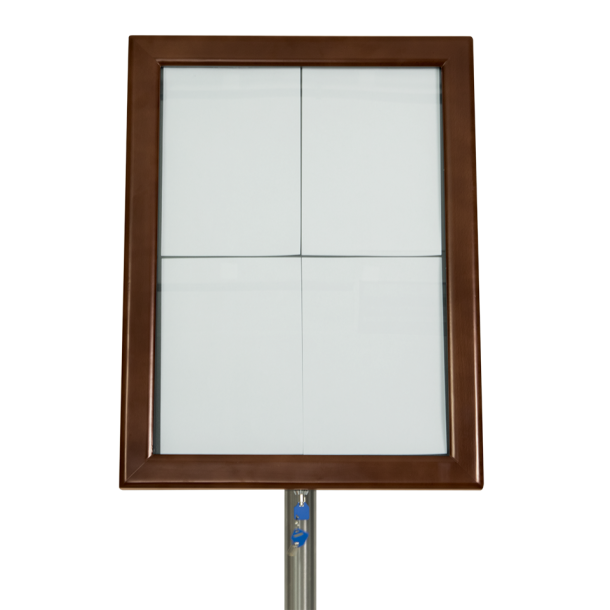 CLASSIC information display in dark brown