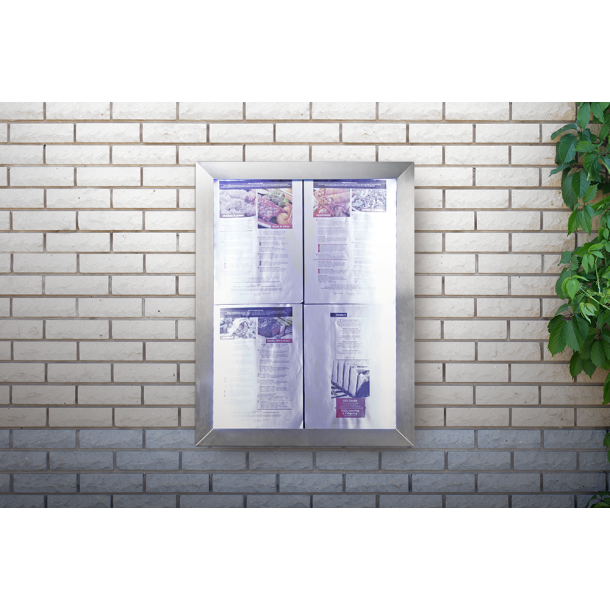 CLASSIC information display in stainless steel