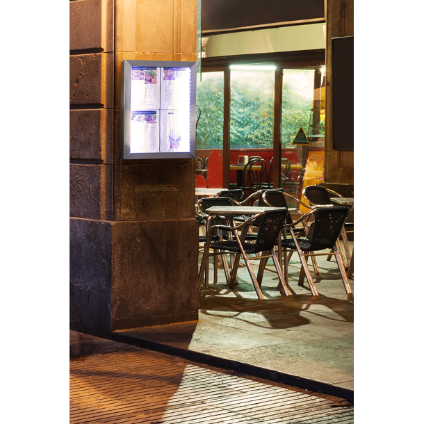 CLASSIC information display in stainless steel