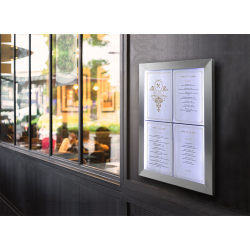 CLASSIC information display in stainless steel