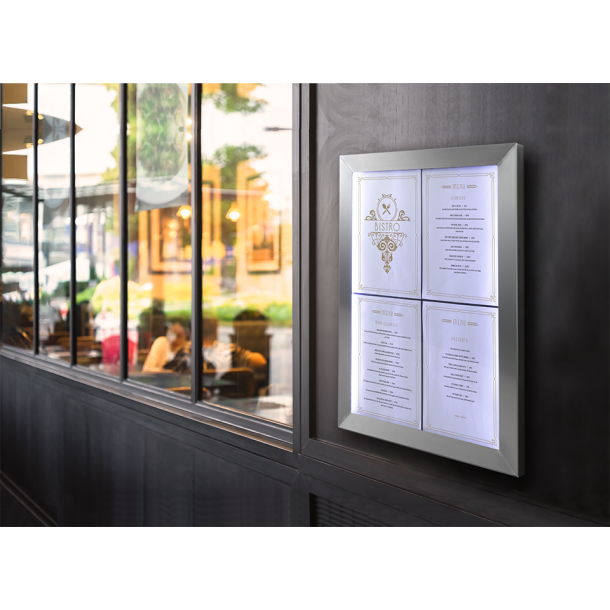 CLASSIC information display in stainless steel