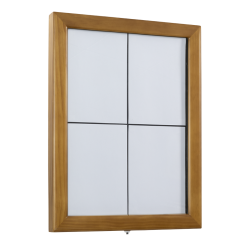 CLASSIC information display in teak