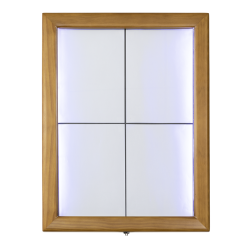 CLASSIC information display in teak