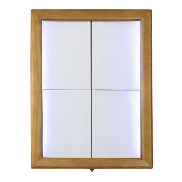 CLASSIC information display in teak