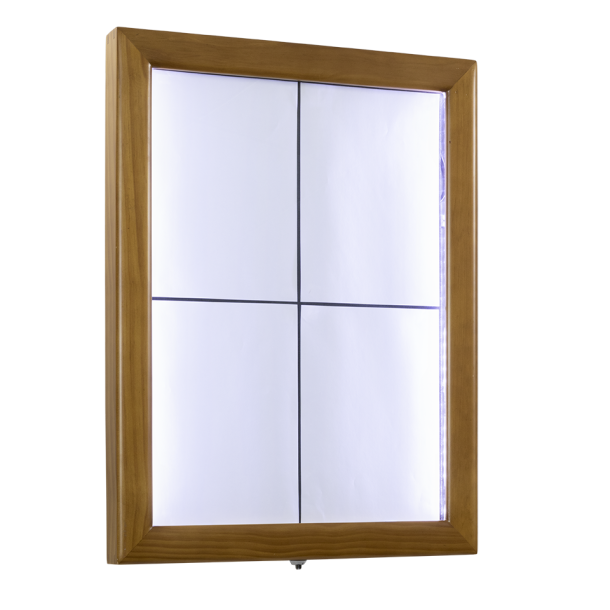 CLASSIC information display in teak