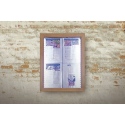 CLASSIC information display in teak