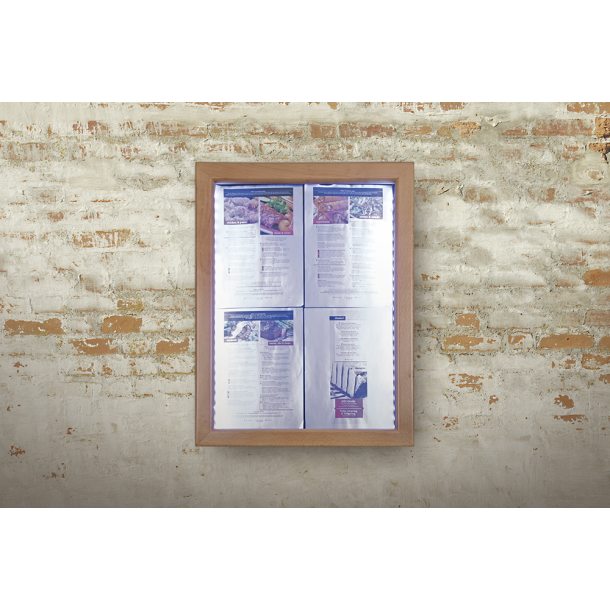 CLASSIC information display in teak