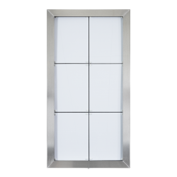 6xA4 STAINLESS STEEL information display