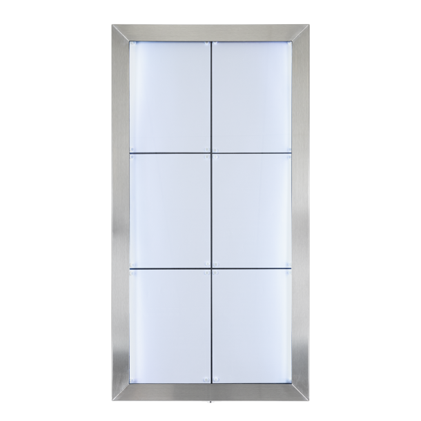 6xA4 STAINLESS STEEL information display