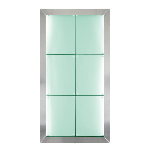 6xA4 STAINLESS STEEL information display