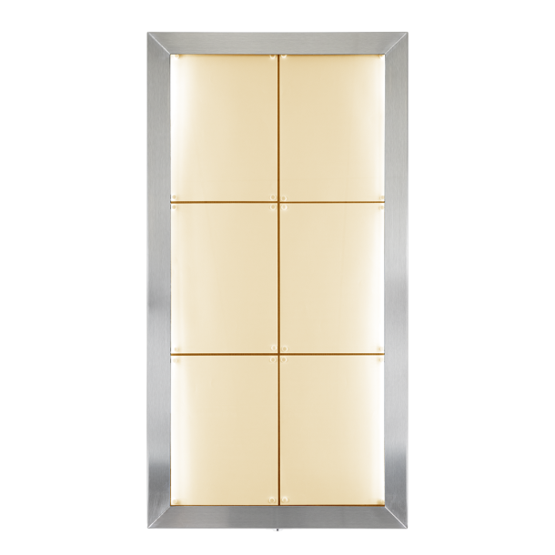 6xA4 STAINLESS STEEL information display