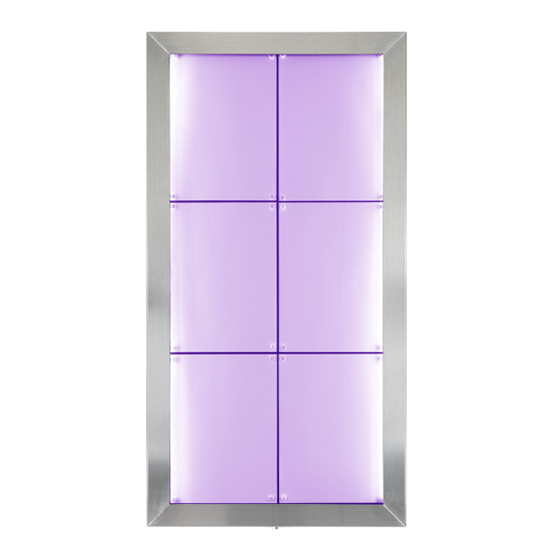 6xA4 STAINLESS STEEL information display