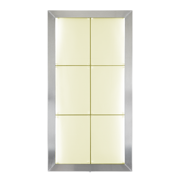 6xA4 STAINLESS STEEL information display