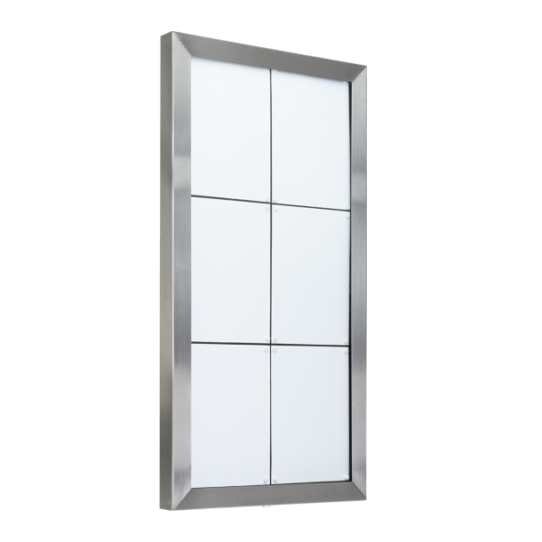 6xA4 STAINLESS STEEL information display
