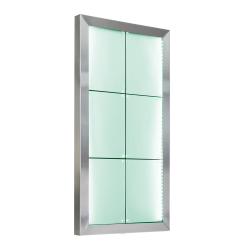 6xA4 STAINLESS STEEL information display