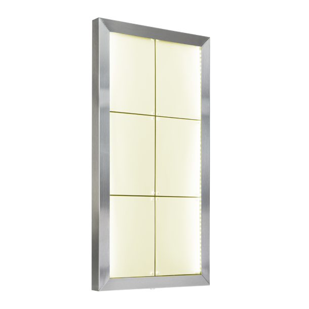 6xA4 STAINLESS STEEL information display