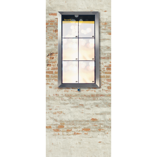 6xA4 STAINLESS STEEL information display