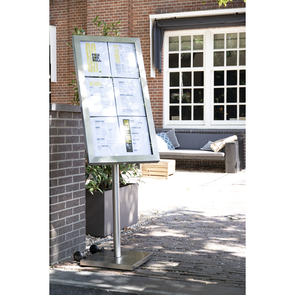 6xA4 STAINLESS STEEL information display