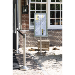 6xA4 STAINLESS STEEL information display