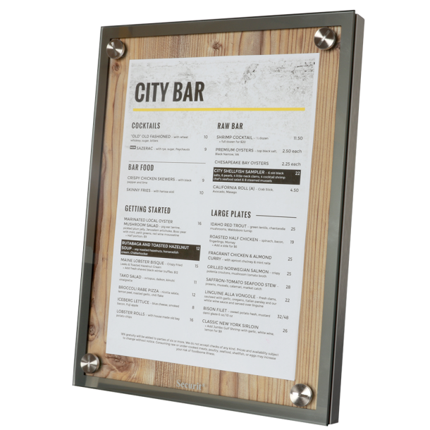 1xA4 GLASS STAR informationsdisplay eg