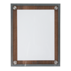 1xA4 GLASSTJÄRN information display valnöt