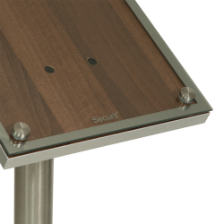 1xA4 GLASS STAR information display walnut