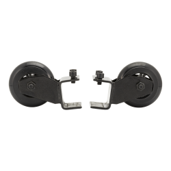 silicone wheels in black