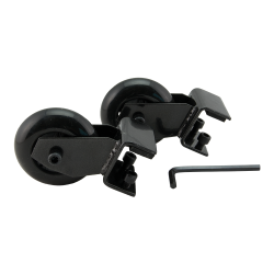 silicone wheels in black