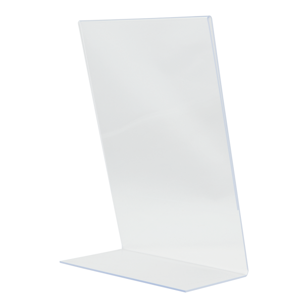 L-shaped A5 display frame in acrylic