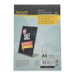 L-shaped A5 display frame in acrylic