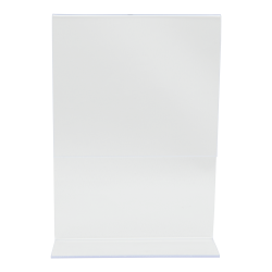 L-shaped A6 display frame in acrylic