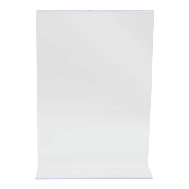 L-shaped A6 display frame in acrylic