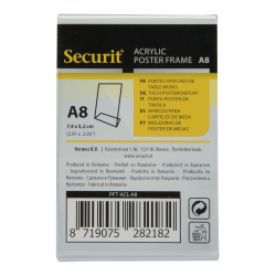 L-formet A8 display ramme i akryl