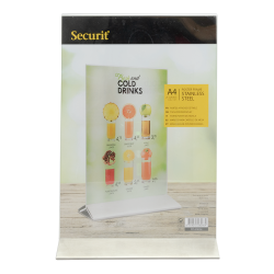 A4 display frame in stainless steel