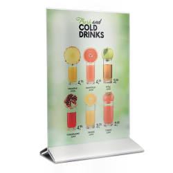 A4 display frame in stainless steel