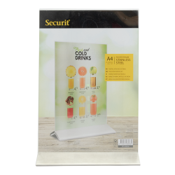 A4 display frame in stainless steel