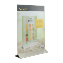 A4 display frame in stainless steel