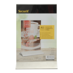 A5 display frame in stainless steel