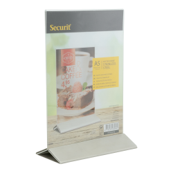 A5 display frame in stainless steel