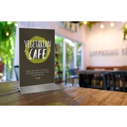 A5 display frame in stainless steel