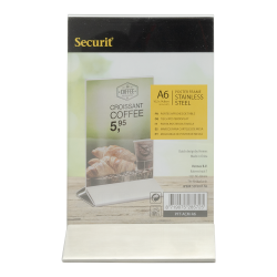 A6 display frame in stainless steel