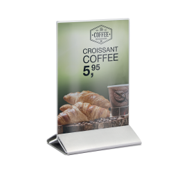 A6 display frame in stainless steel