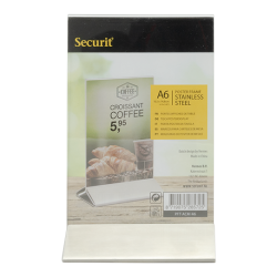 A6 display frame in stainless steel